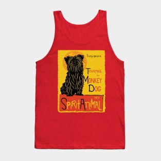 Funny Affenpinscher Cute Dog Chat Noir Mashup Art Tank Top